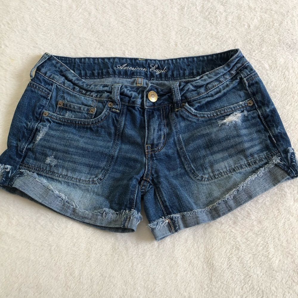 American eagle denim shorts, women size 4 - Picture 4 of 10
